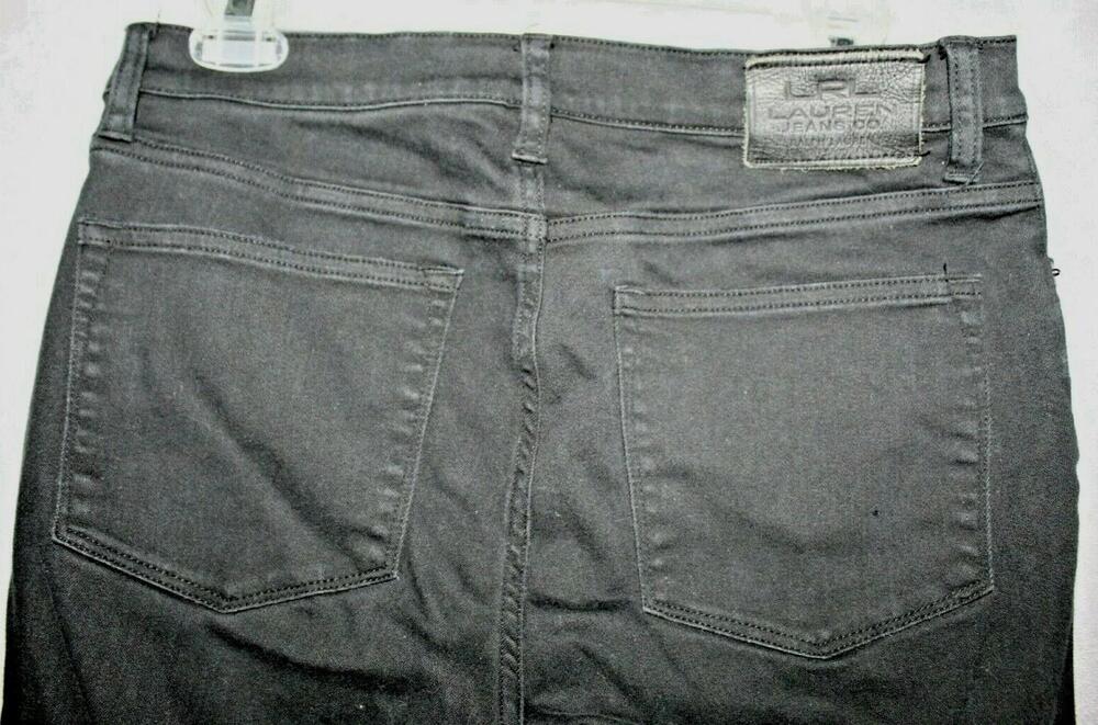 Lauren Jeans Co Ralph Lauren Jeans Womens 8 Black Classic Straight Stretch Denim